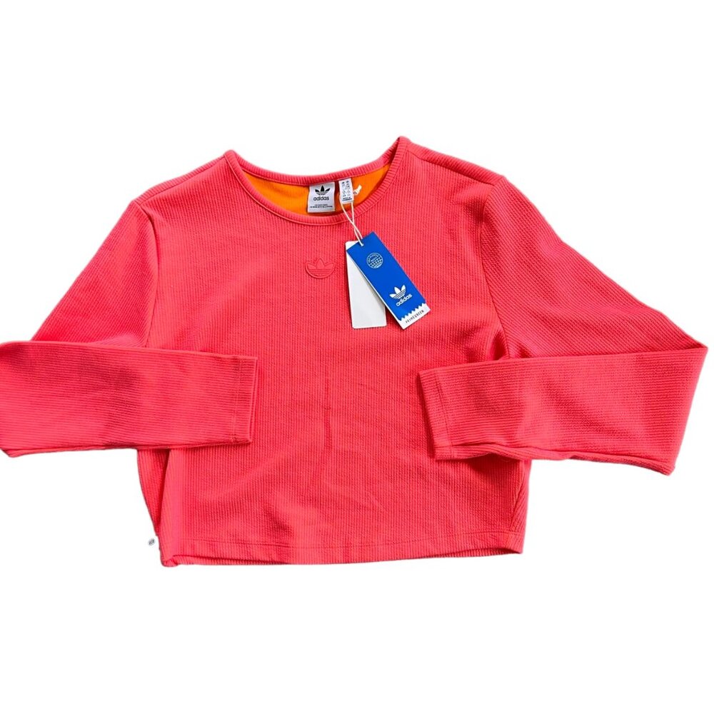 NWT Adidas Cropped Neon Pink Athletic Shirt XL